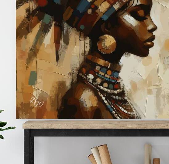 Native African Woman In Traditional Wear 3 by Billy Wayne