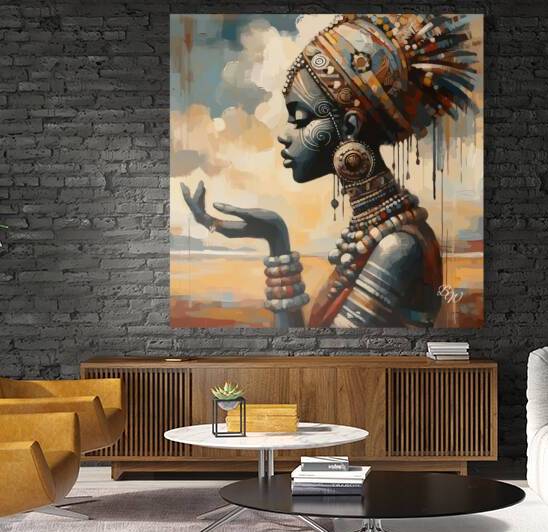 Native African Woman In Traditional Wear 4  by Billy Wayne