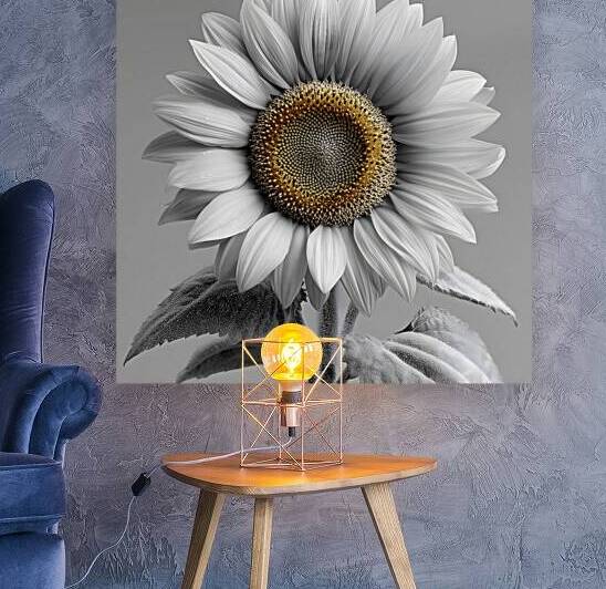 Sunflower Selfie 26 - Sunflower Portrait Art Prints by Savage Art Prints