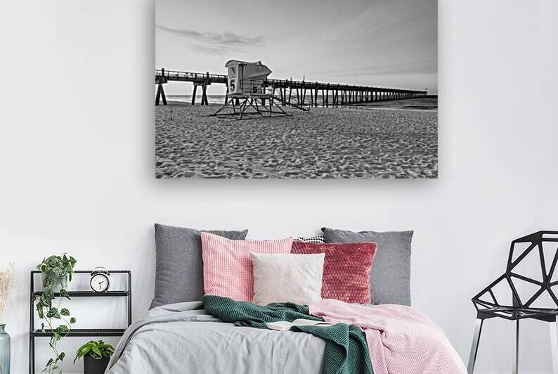 Pensacola Pier Lifeguard Stand Morning by Jennifer White