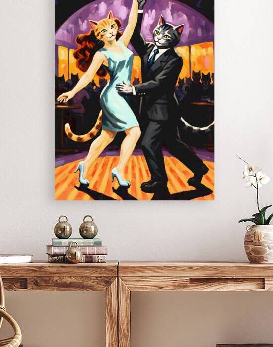 Dancing Cat by Vision Art