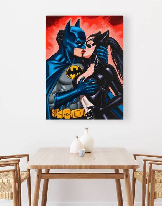 Kissing Superhero by Vision Art