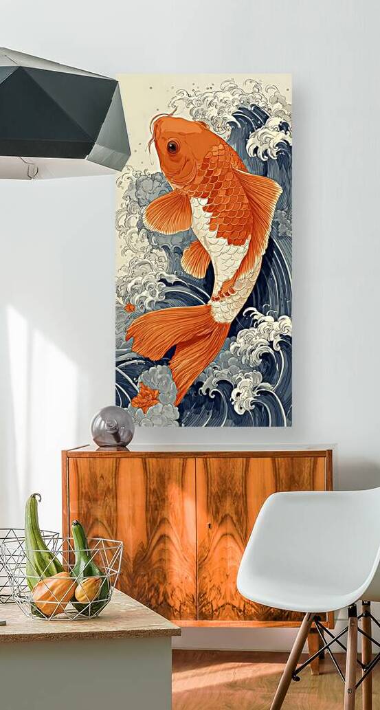 Tabi No Hajimari 旅の始まり - The Voyage Begins - Japanese Koi Art Prints by Savage Art Prints