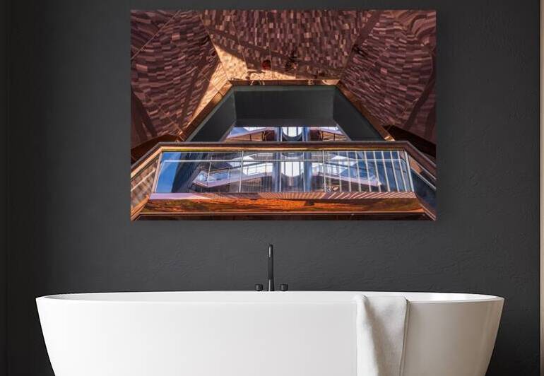 Reflective surface of the Vessel with photographer below by Steve Heap