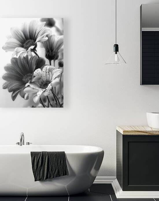 Sans Couleur - Without Color - Monochrome Floral Art Prints by Savage Art Prints