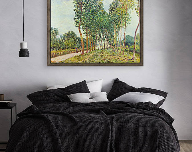 Banks of the Loing in Moret by Sisley