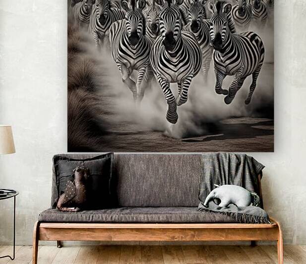 THE THUNDERING HERD B&W by Digicam