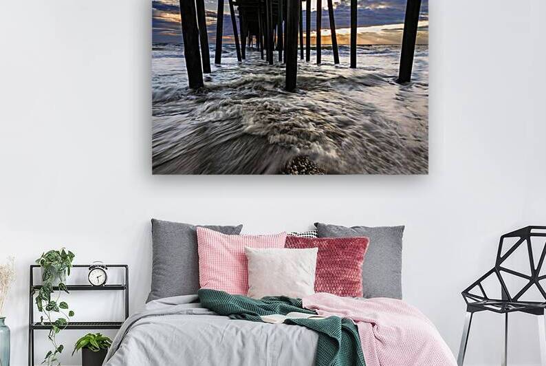 Sunrise Under the Kitty Hawk Pier by Andy Crawford