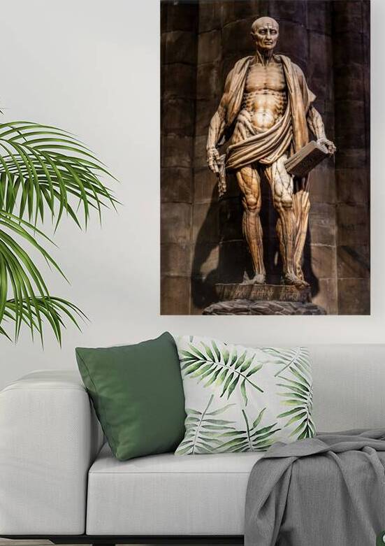 Statue of Saint Bartholomew flayed   San Bartolomeo Scorticato   by Paolo Modena