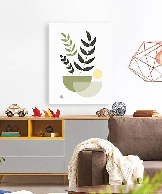 Minimalist Botanical Leaf Boho Style by Liz Cereby