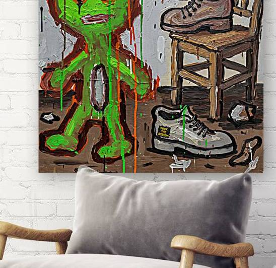 Curse of the System: Green Existential Conflict | Limited Edition | Personalizable by AtooArt