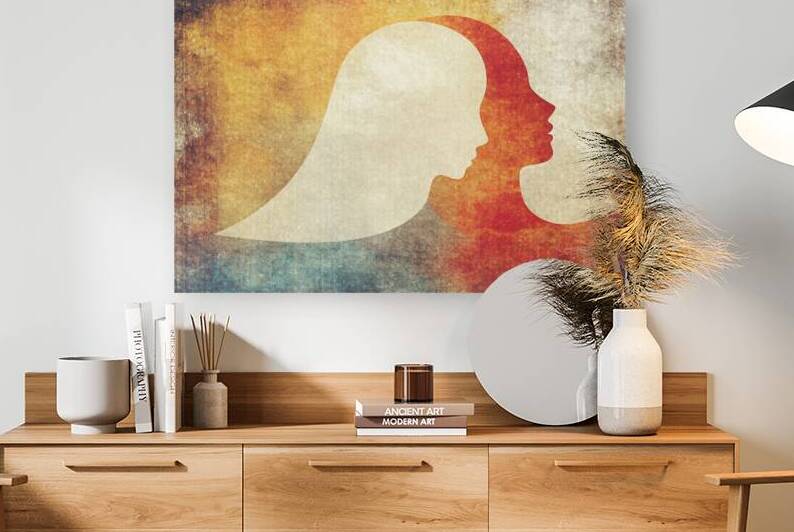 Reflection of Existence: Two Souls One Story | Limited Edition | Personalizable by AtooArt