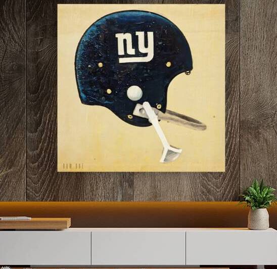 1963 New York Giants Football Helmet Wall Art by Row One Brand