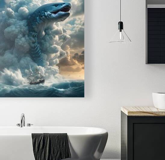 Jaws Shark Sea Monster by Mark Turley