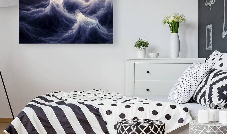 Phantom Tides – Abstract Seascape Art Print by Savage Art Prints