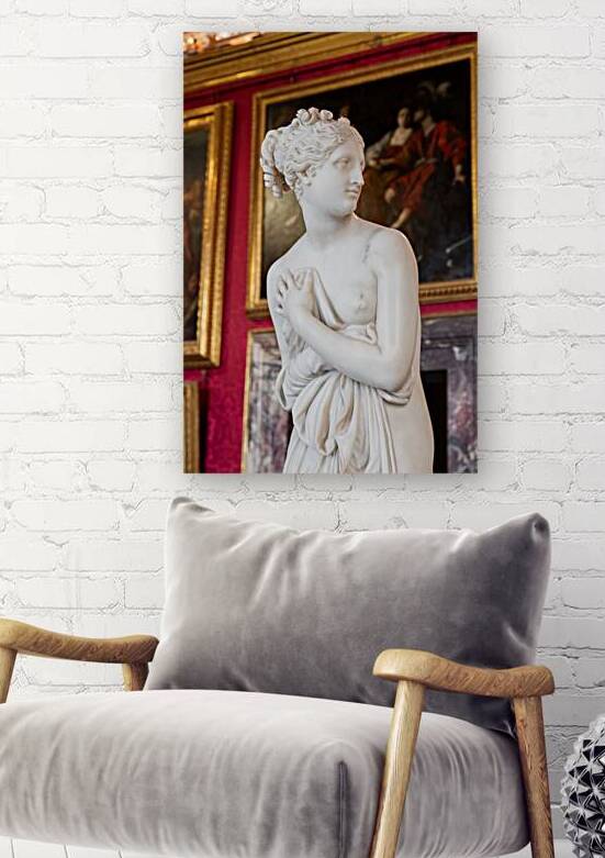 Venus statue by scultor Antonio Canova. White marble classic fe by Paolo Modena