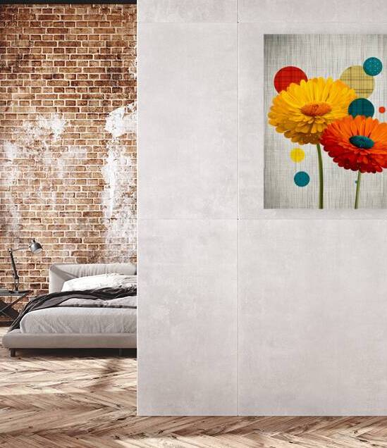 Daisy Pop – Modern Floral Art Print by Savage Art Prints