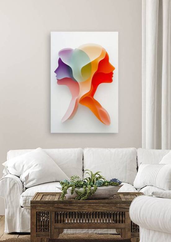 Mental Layers: Transparent Thoughts | Limited Edition | Personalizable by AtooArt
