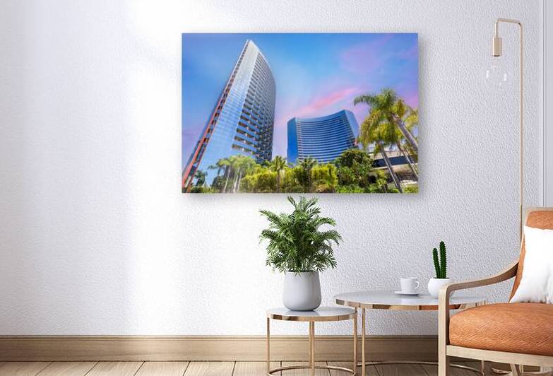 USA California San Diego Bay marina and Seaport Village in downtown near Gaslamp Quarter by Elijah Lovkoff