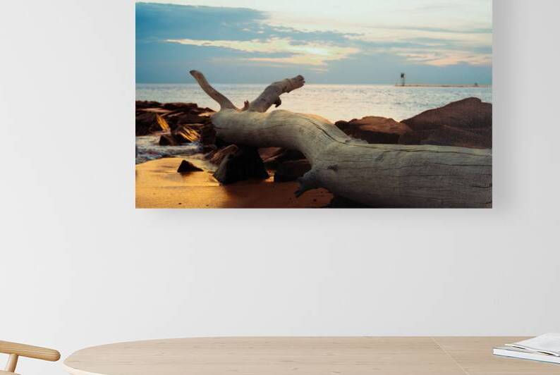 Higbee Beach Blue and Gold Light by Jason Fink