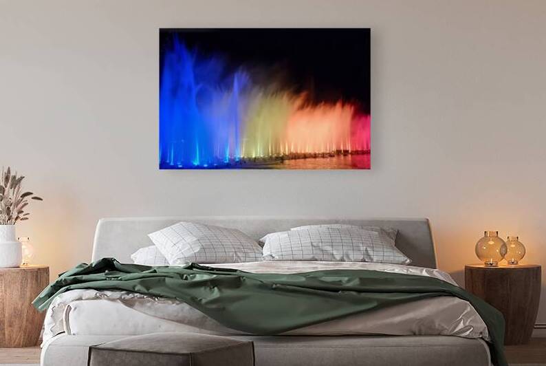 Rainbow Fountain Streams by Ryan Cameron