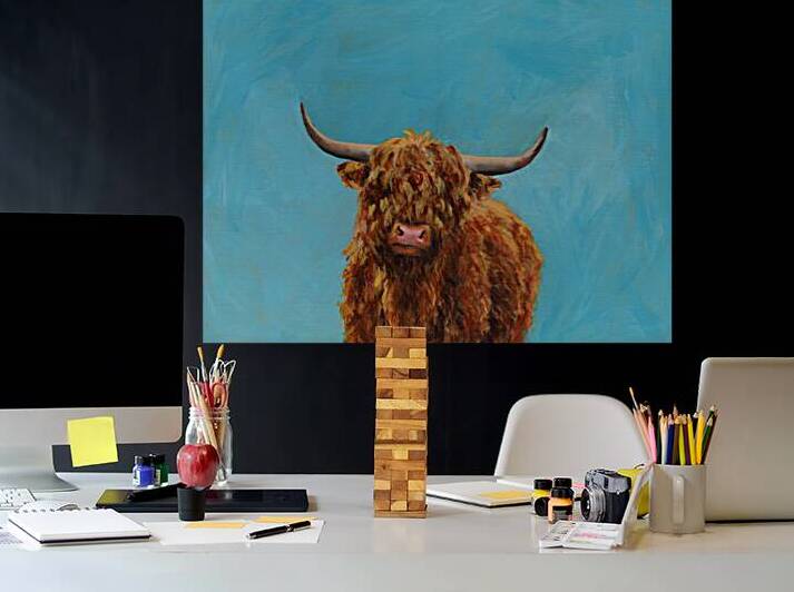 Curly highland cow by Karen Kaspar