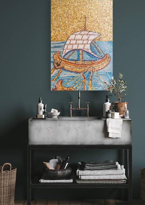 RAVENNA ITALY   Santa Apollinare Basilica antique interior dec by Paolo Modena