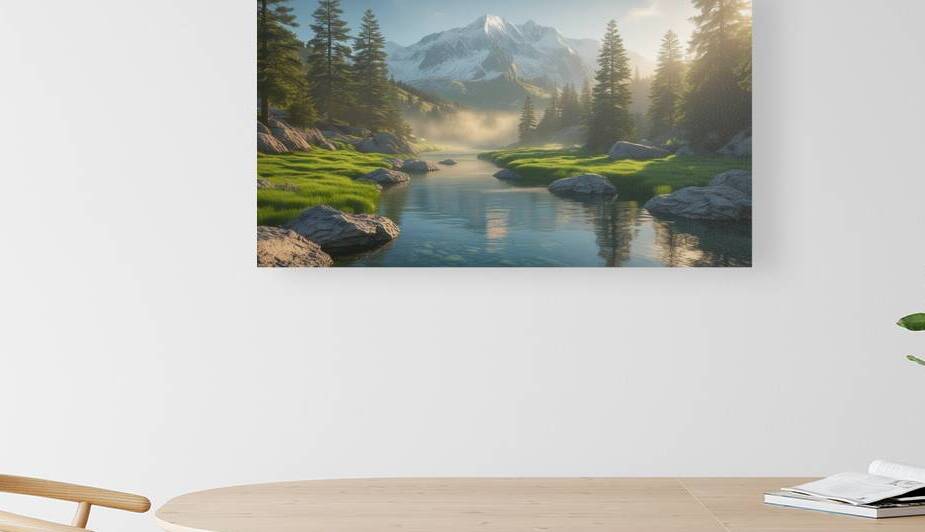 A breathtaking natural landscape featuring a maje by Marigold