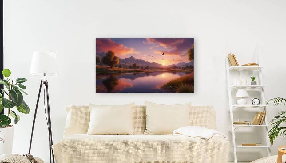 Leonardo Vision XL A breathtaking sunset landscap by Marigold