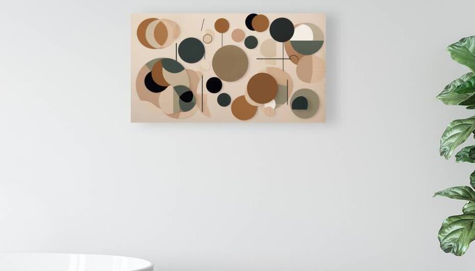 Leonardo Vision XL Abstract Earth Tones Geometry by Marigold