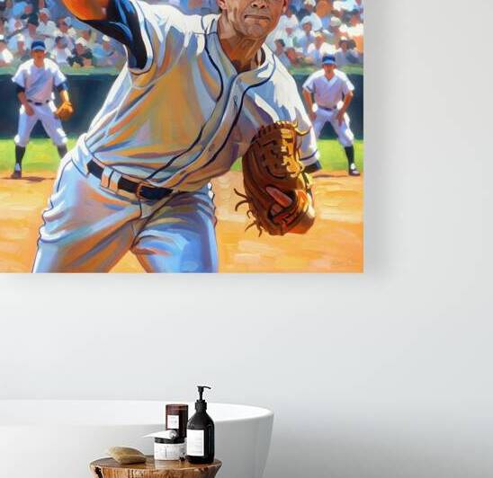 The Fastball - Modern Baseball Art by Row One Brand by Row One Brand