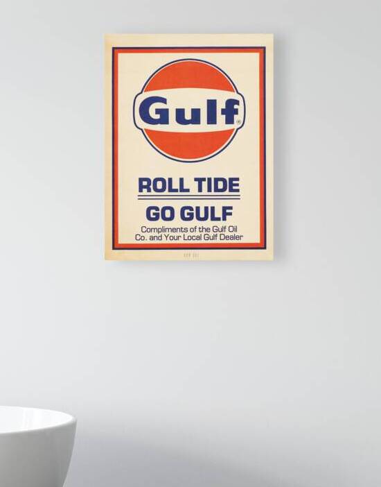 1981 Gulf Oil Company Alabama Ad by Row One Brand