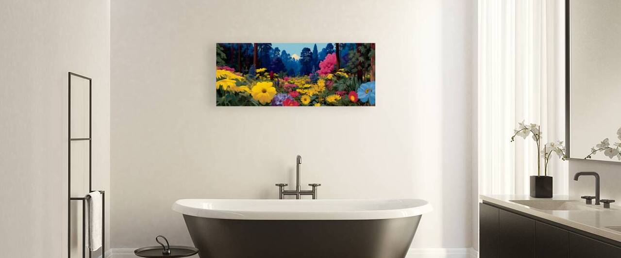 Vibe Bloom – Colorful Floral Art Print by Savage Art Prints