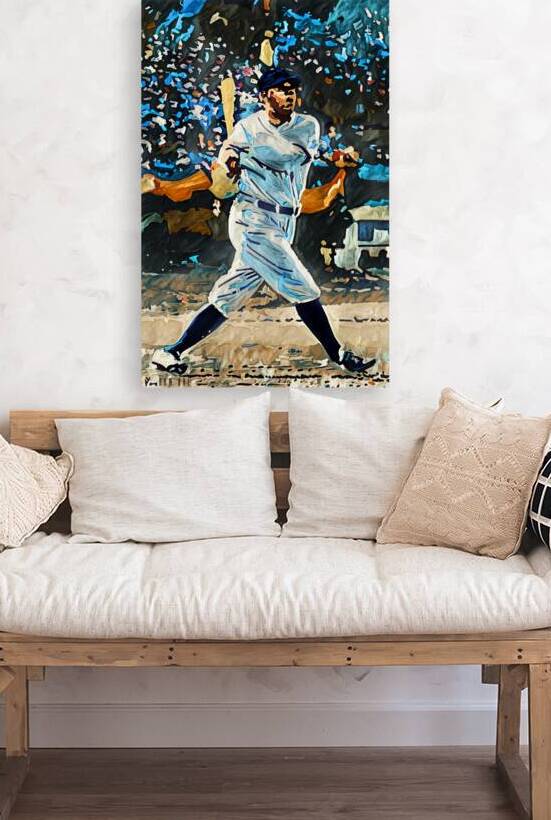 Babe Ruth Impressionist Painting by Row One Brand