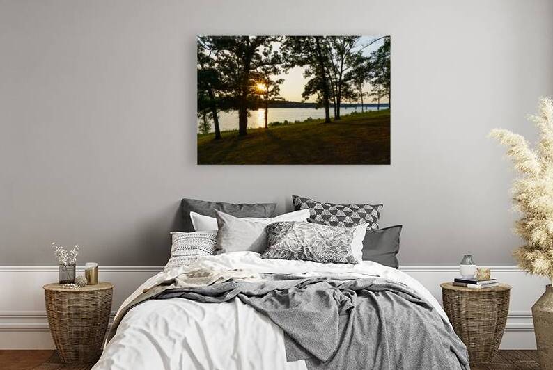 Pomme de Terre Lake Evening Sun Star by Jennifer White