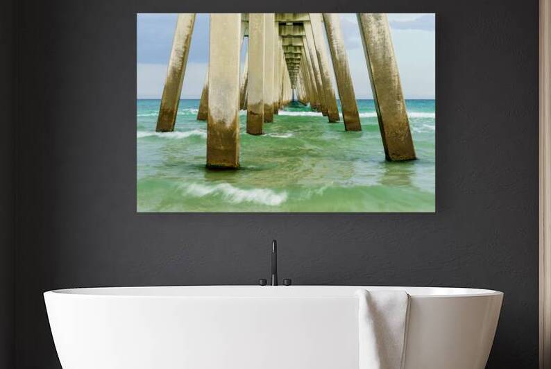 Warm Light Under Navarre Pier by Jennifer White