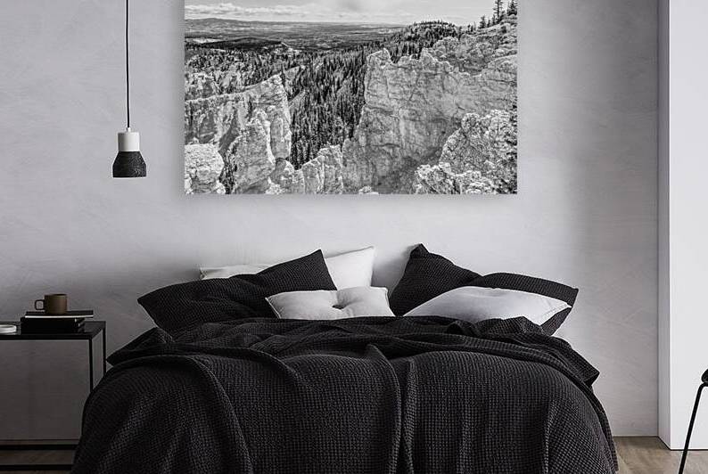 Bryce Canyon Frame Grayscale by Jennifer White