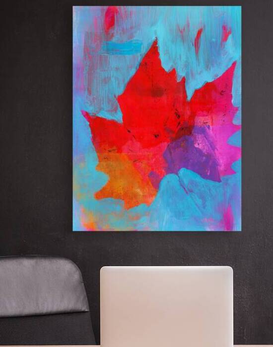 Big colorful leaf by Karen Kaspar