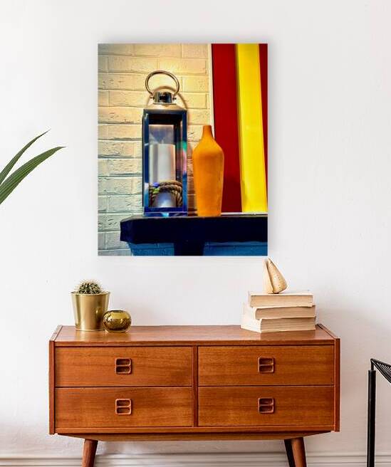 Glass and Brass Wall Lantern by Bill Swartwout Photography