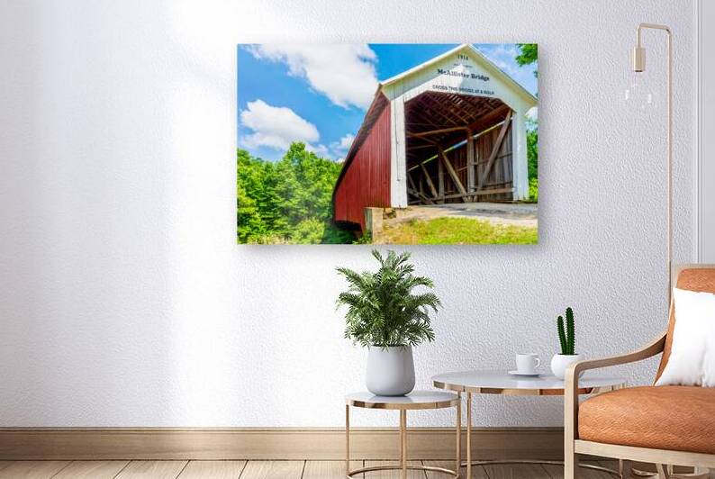 Beside McAllister Bridge Indiana by Jennifer White