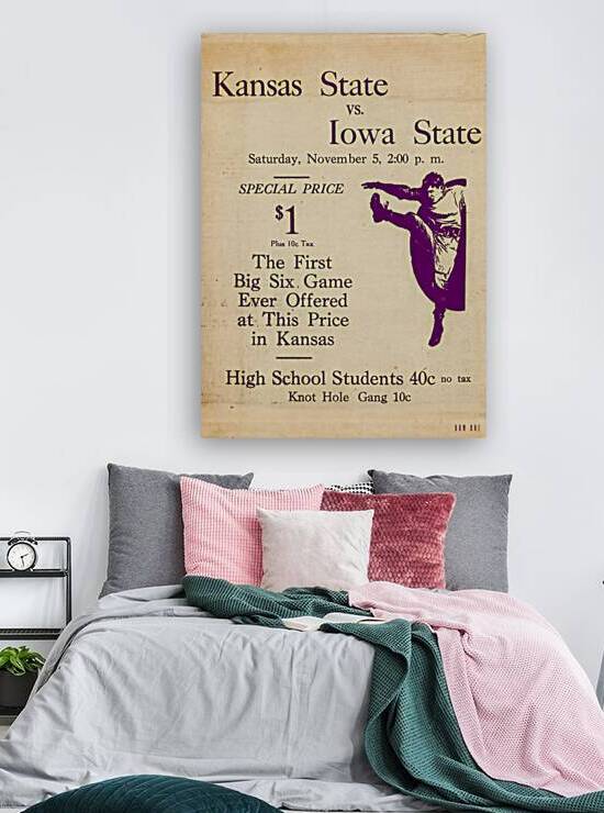 1930s Kansas State vs. Iowa State Football Ad by Row One Brand