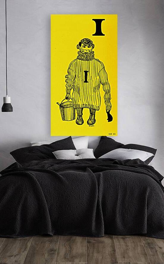 Early 1900s Iowa Hawkeyes Water Boy Art  by Row One Brand