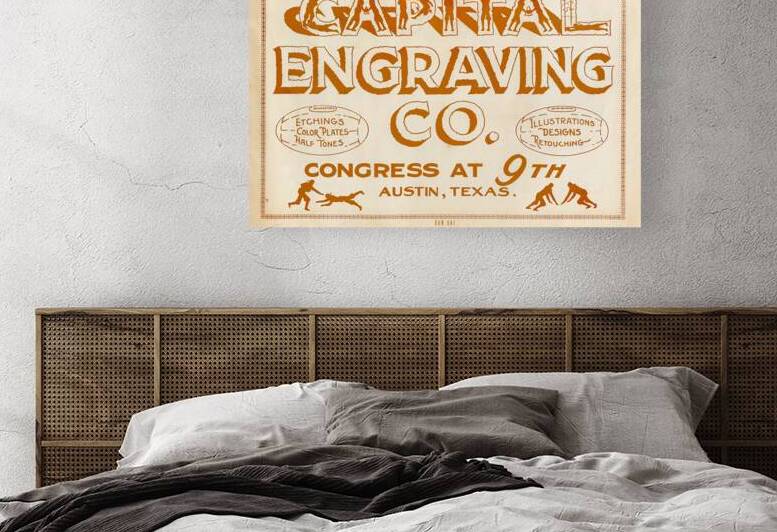 Early 1900s Capital Engraving Austin Texas by Row One Brand