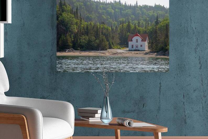 Slate Island lighthouse Keeper house Print by Stephen Emms