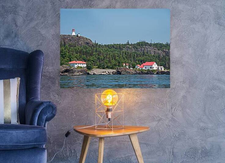 Slate Island Light house Print by Stephen Emms