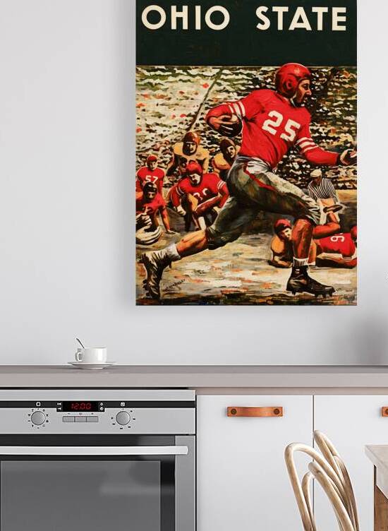 1940s Ohio State Football Art by Row One Brand