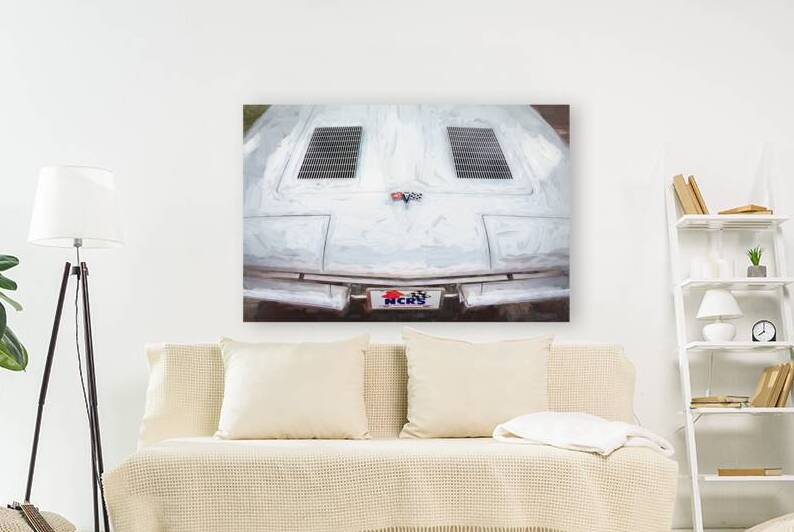 1963 White C2 Corvette Split Window Coupe X14 3 by Rich Franco