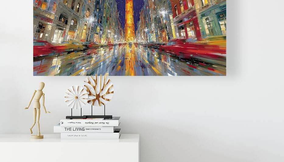 Timeless Motion Blur – Big Ben at Night Cityscape Art Print by Savage Art Prints