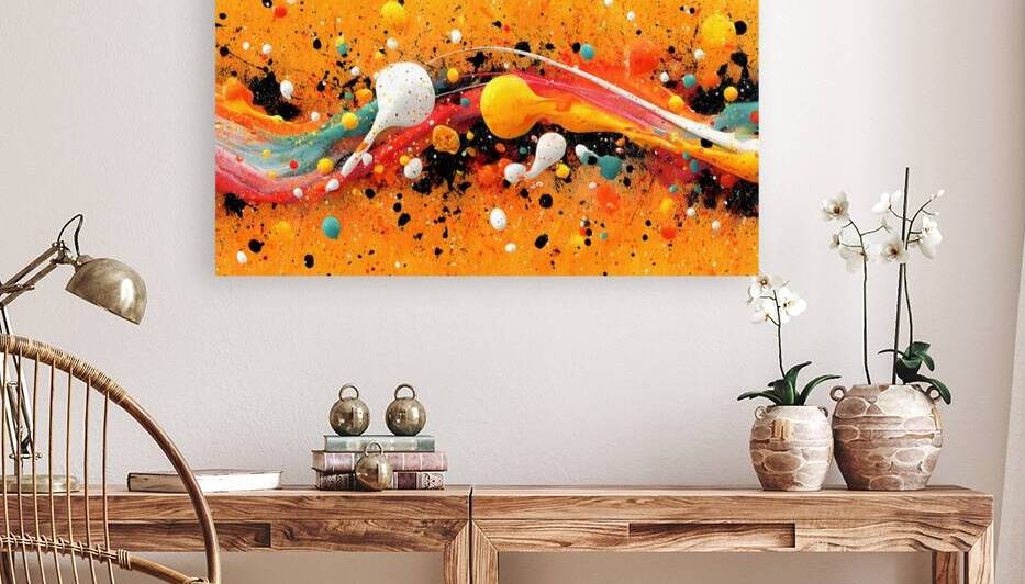 Molten Wave – Abstract Fluid Art Print by Savage Art Prints