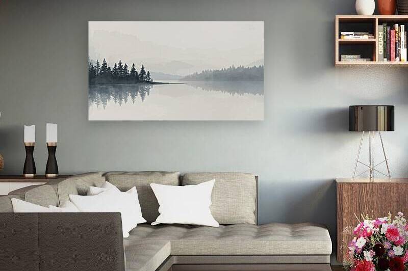 Silent Nordic Lake by Oussama Wail Bouhentala